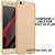 Brand Fuson 360 Degree Full Body Protection Front Back Case Cover (iPaky Style) with Tempered Glass for VIVO V5+ (Gold)