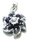 flower shaped purple and white pendant