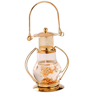 Skycandle Golden Lantern Gel Candle With Free 6 Pcs Gel Glass Candle