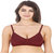 Hothy Women's Full Coverage Maroon & Red Bra (Set Of 2)