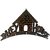craftshoppee Handicrafted Wooden Key Hanger Holder Wall Hanging Key House shape/Design