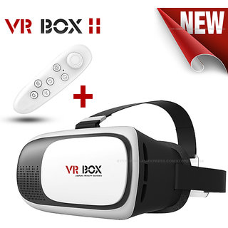 Buy VR Box 2.0 3D Virtual Reality Glasses with Bluetooth VR Remote