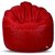 Tik Toc Rexine Leather Red Mudda Bean Bag Cover [Size:- XXL]