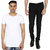 Stallion Men's Casual T-Shirt  Trouser Set by Be You (Black-White)
