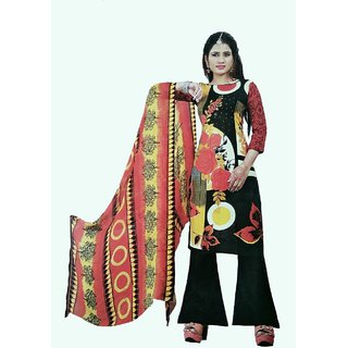 Aaishwarya prints Multicolor cotton printed Salwar suit dress material (Unstitched)