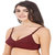 Hothy Women's Full Coverage  Maroon Black & Red Bra (Set Of 3)