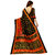 Meia Red & Black Bhagalpuri Silk Printed Saree With Blouse