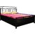Queen size metal bed with lifton storage.Fine Living Furniture.