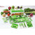 DarkPyro The Grand Nicer Dicers 20-20 Combo of Juicer Slicer Dicer Grater Choppers etc. With 20 Attachments Green