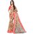 Meia Pink & Beige Art Silk Printed Saree With Blouse