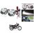 AutoStark Ultra Bright Scooty/Motorcycle/Bike White Flasher Led Fog Light- Set Of 2 For Hero HF Deluxe