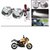 AutoStark Ultra Bright Scooty/Motorcycle/Bike White Flasher Led Fog Light- Set Of 2 For Mahindra Mojo