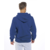 Meaowww Blue Long Sleeve Round Collar Cotton T-shirt for Men's