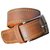HW HOME  mens Leatherite brown needle pin point belt