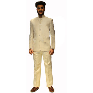 jodhpuri suit cream colour