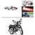 AutoStark Ultra Bright Scooty/Motorcycle/Bike Red Flasher Led Fog Light- Set Of 2 For Hero Splendor Pro