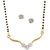 DG Jewels Gold Plated Multicolor Alloy Mangalsutra with Earrings for Women