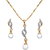 Dg Jewels Gold Plated Austrian Diamond Gold Pendants Chains For Women