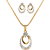 Dg Jewels 24k Gold Plated Bollywood Pretty Pendant Set-CPS8060