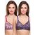 Women's Pack Of 2 Printed Bra (Print and Design May Differ)