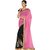Meia Pink Chiffon Embroidered Saree With Blouse