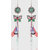 Jazz Multi-coloured Party wear Designer Silver Plated  Feather Tassel Designer Dangler Hook Earrings for Girls Ladies