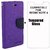 Mercury Diary Wallet Flip Case Cover for RedMi Note 4 Purple Premium Quality + Tempered Glass By Mobimon