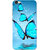Vivo Y66 Case, Vivo V5 Lite Case, Butterflies Blue Slim Fit Hard Case Cover/Back Cover for V5 Lite/Vivo Y66