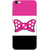 Vivo Y66 Case, Vivo V5 Lite Case, Minnie Bow Pink Black Slim Fit Hard Case Cover/Back Cover for V5 Lite/Vivo Y66