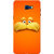 Galaxy C7 Pro Case, Lion Cartoon Yellow Orange Slim Fit Hard Case Cover/Back Cover for Samsung Galaxy C7 Pro