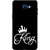 Galaxy C7 Pro Case, King Black White Slim Fit Hard Case Cover/Back Cover for Samsung Galaxy C7 Pro
