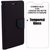 Mercury Diary Wallet Flip Case Cover for Lenovo Vibe K5 Note Black + Tempered Glass By Mobimon