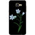 Galaxy A5 2016 Case, Galaxy A5 (2016) Duos Case, Galaxy A510FD Case, Orchid Flowers White Black Slim Fit Hard Case Cover/Back Cover for Samsung Galaxy A5 (2016) Duos/A5 2016