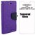 Mercury Diary Wallet Flip Case Cover for Lenovo Vibe K5 Plus Purple Premium Quality + Tempered Glass