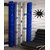 India Furnish Eyelet Fancy Polyester 1 Piece Window Curtain Set - 60x 48, Blue