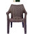 Homegenic Premium Rattan Design Chair (Rattan Dark Brown) Set of 2