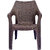 Homegenic Premium Rattan Design Chair (Rattan Dark Brown) Set of 2