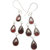 Shardajewels SJE-100 Red Garnet Earring