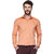 BIS Creations Formal Solid Orange Shirt for Men