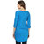 Fashion Wear Blue Color RAYON Plain Kurti