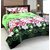 Home Castle Poly Cotton Super Soft 100 Thread count Double Bedsheet + 2 Pillow Covers(PC-DBL-3D20) (Set of 3) Green