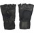 Pickadda Netted Wrist Support Gyming Gym/Fitness Gloves (Free Size, Black)