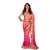 Kataria Fashion Pink embroidered Georgette saree with blouse K-236