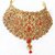 Ethic Gold Plated Bridal Kundan Wedding Fashion Necklace Earrings Tika Jewelry