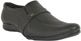 Dia A Dia Black Slip On Artificial Leather Formal Shoes