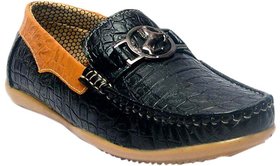 Dia A Dia Black Loafers