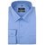 Grahakji Men's Blue Regular Fit Formal Poly-Cotton Shirt