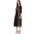 Janasya Women's Black Printed Crepe Straight Kurti
