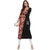 Janasya Women's Black Printed Crepe Straight Kurti