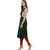 Janasya Women's Green Printed Crepe Straight Kurti